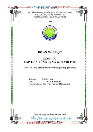 Đồ Án Xây Dựng Website Bán Giày Hàng: Hướng Dẫn Chi Tiết Từ A-z