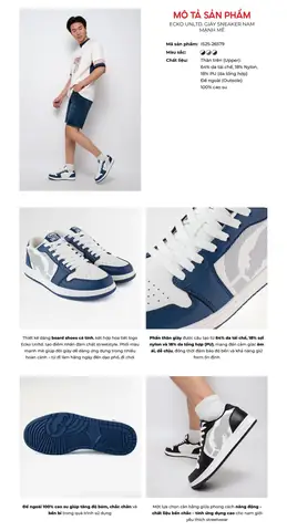 Đánh Giá Giày Sneaker Ecko Unltd Is18 28155 Navy: Phong Cách Retro 90s Có Thực Sự Đáng Mua?