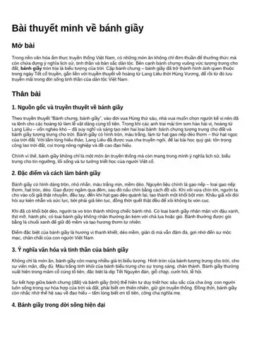 Giàn Ý Thuyết Minh Về Giày Thể Thao: Cấu Trúc Chi Tiết Và Ứng Dụng Thực Tế