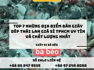 Top 5 Địa Điểm Mua Giày Dép Thái Lan Uy Tín Nhất Tại Tp.hcm