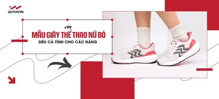 Top 7 Đôi Giày Thể Thao Nữ Màu Đỏ Đế Trắng Đáng Mua Nhất