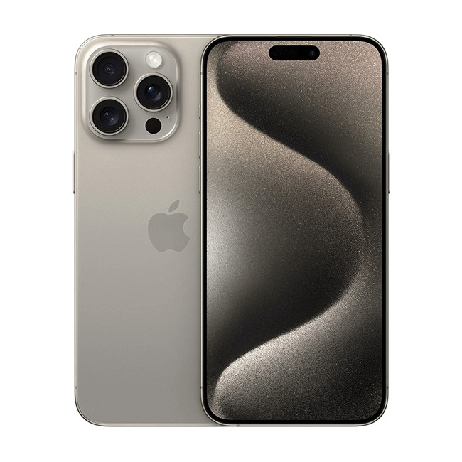 Các tùy chọn màu sắc của iPhone 15 Pro Max bao gồm Titan Tự Nhiên, Xanh, Trắng, Đen