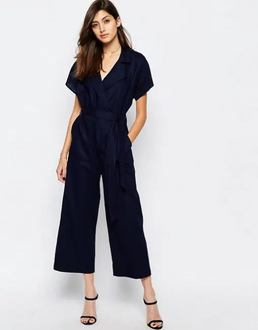 Jumpsuit ống lửng tới mắt cá chân giúp tôn dáng hiệu quả