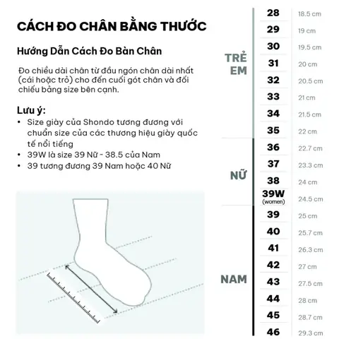 Làm Sao Để Biết Mình Mang Giày Size Mấy? Hướng Dẫn Đo Chân Chính Xác
