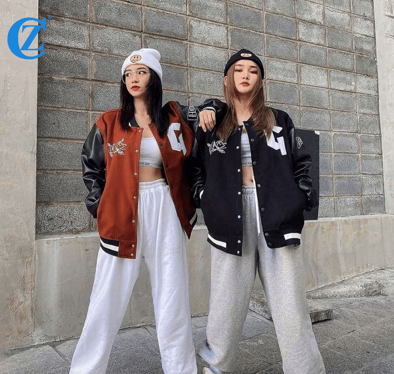 Mix áo bomber cùng trang phục streetwear nữ sành điệu