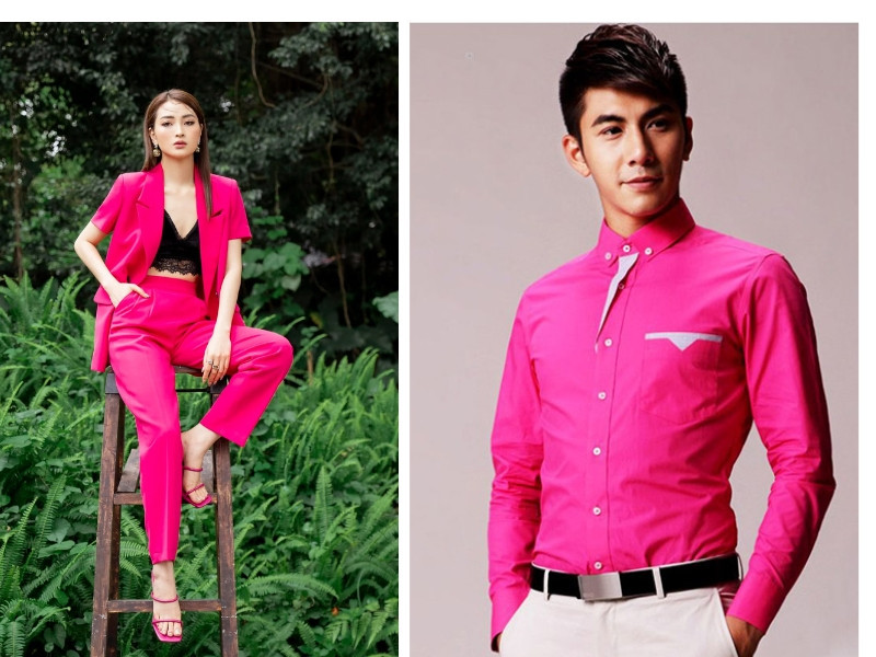 Mô tả ý nghĩa màu hồng cánh sen trong thời trang