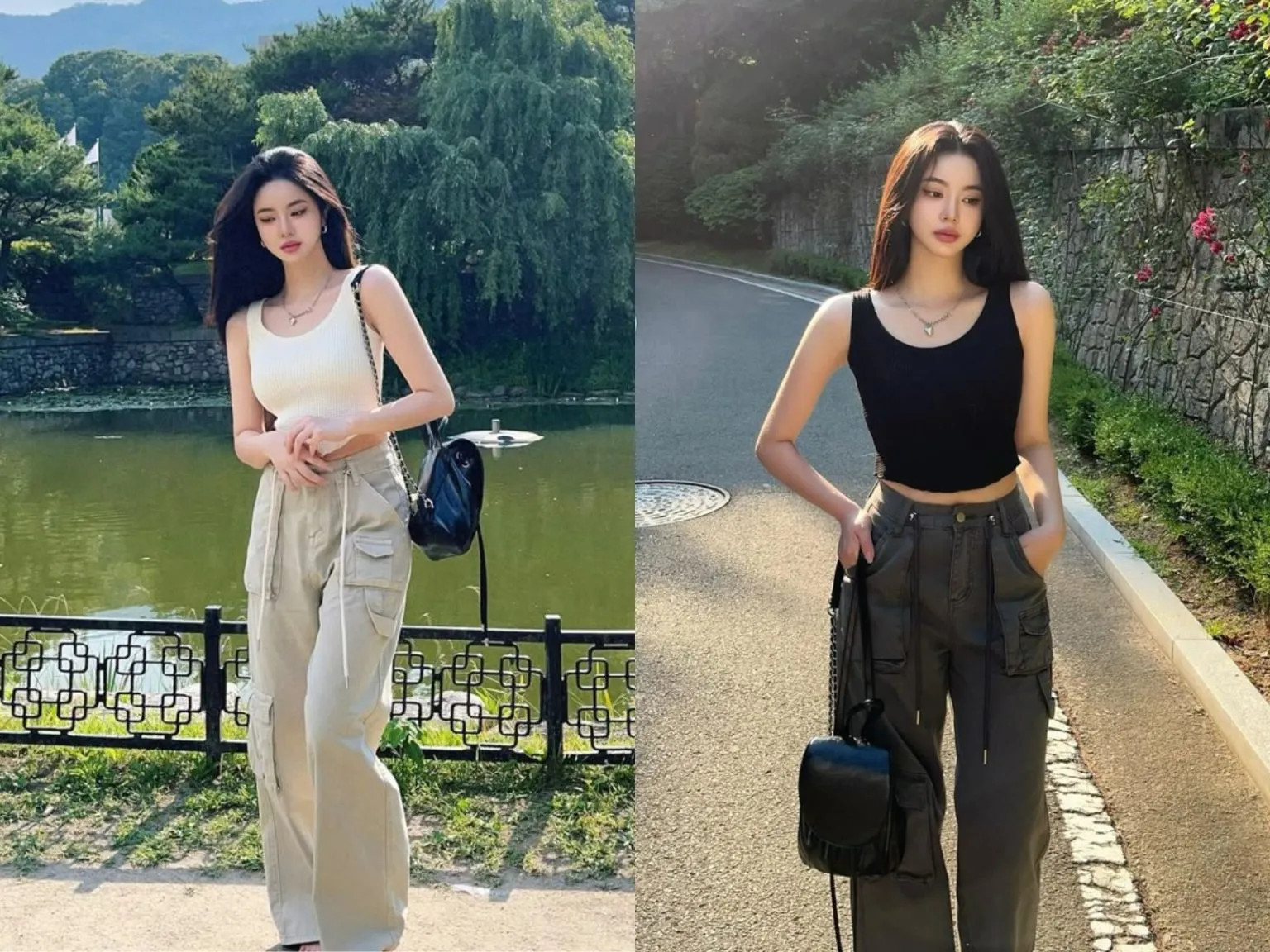 Phá»‘i Ä‘á»“ cÃ¡ tÃ­nh vá»›i quáº§n tÃºi há»™p ná»¯ vÃ  Ã¡o tank top