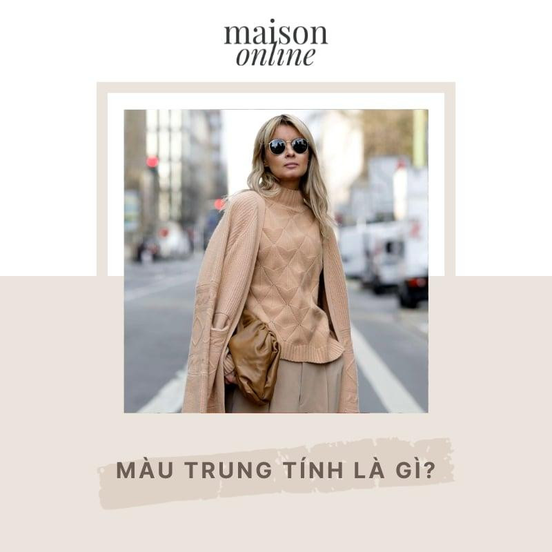 Cach phoi quan mau nau voi ao mau trung tinh va am cho nu