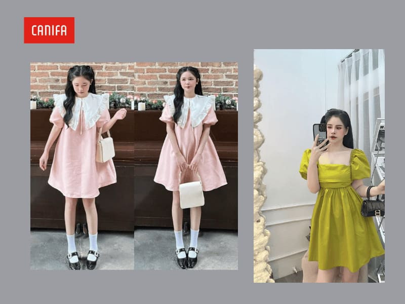 VÃ¡y baby doll há»“ng bá»“ng bá»nh, item khÃ´ng thá»ƒ thiáº¿u cá»§a Soft girl