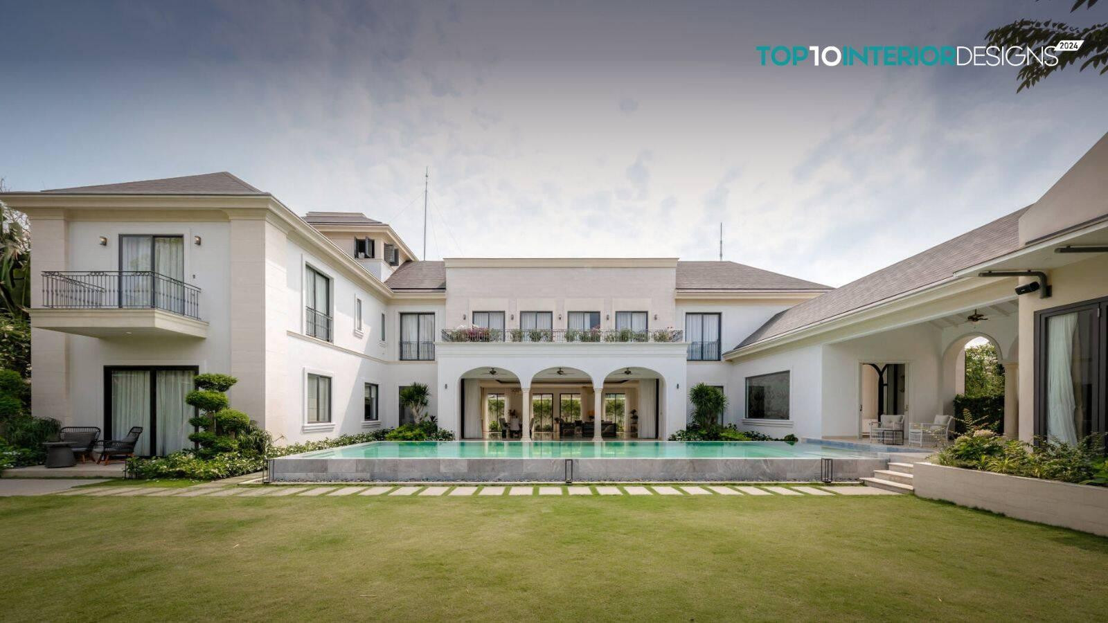 Họa tiết kiến trúc sử dụng màu xanh ngọc bích