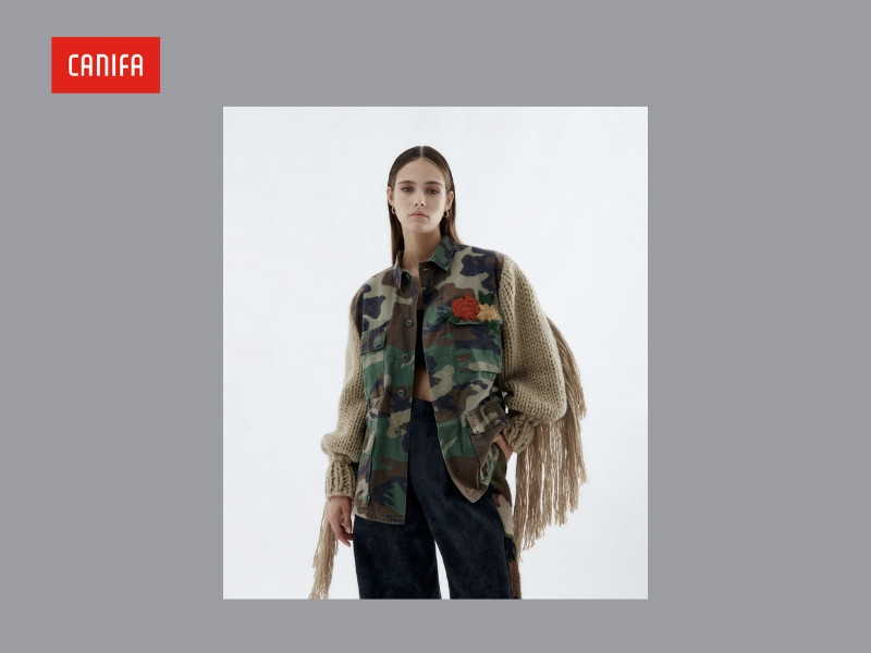 Áo khoác họa tiết camouflage sành điệu
