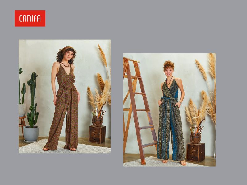 Cô gái mặc bộ jumpsuit phong cách boho phóng khoáng