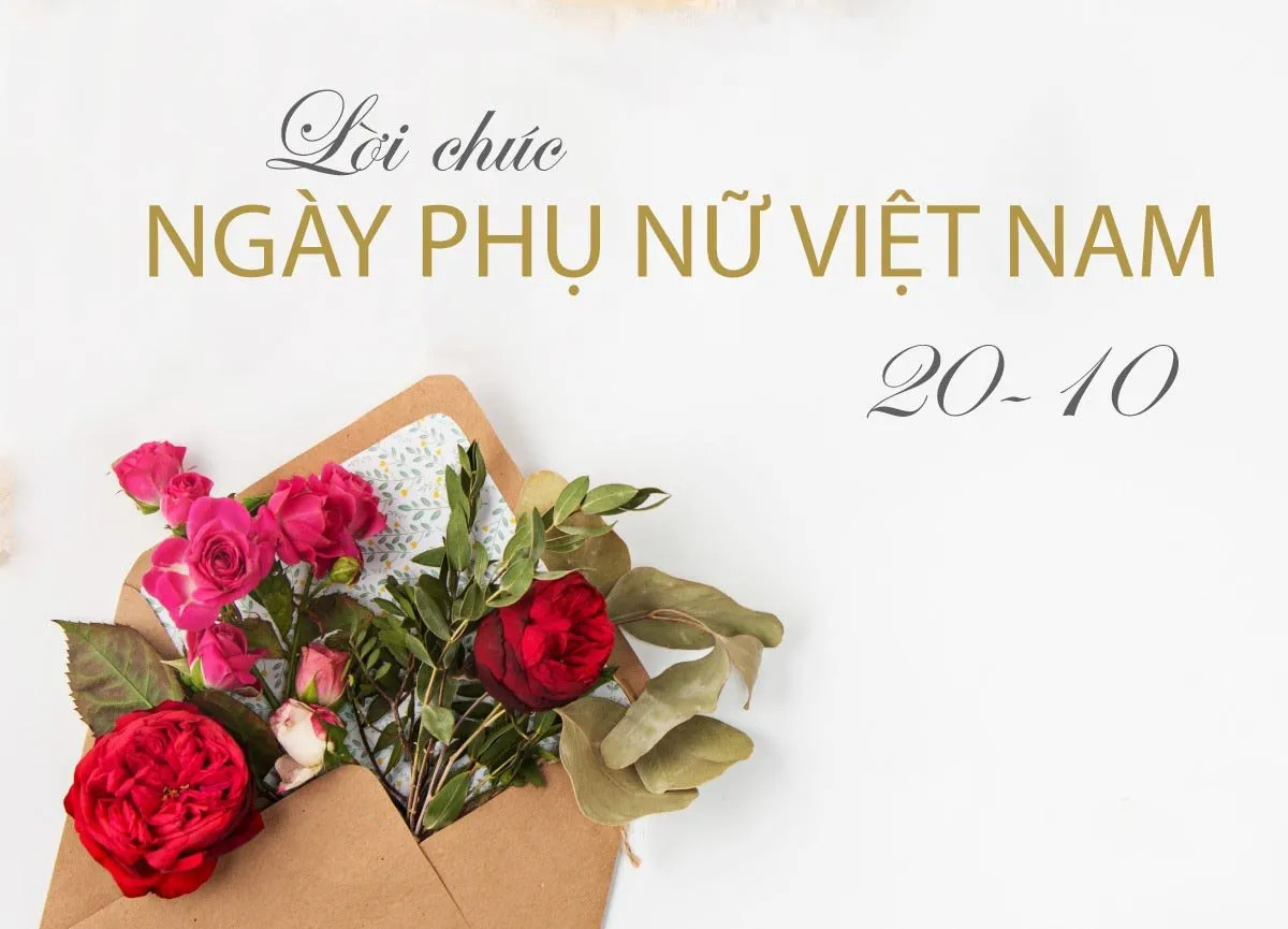 Gửi lời chúc 20/10 cho cô giáo bằng tiếng Anh kèm theo một bó hoa ý nghĩa