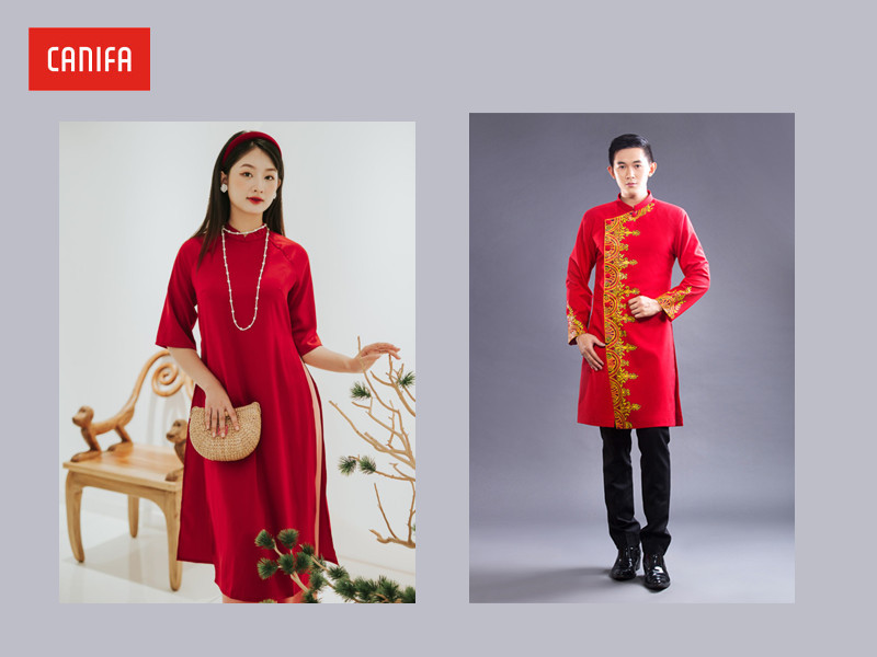 Học sinh cấp 2 phối áo dài cách tân đón Tết