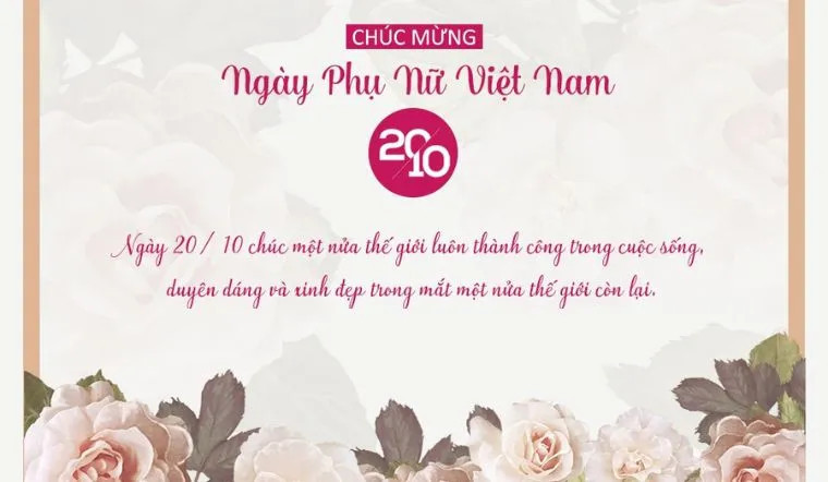 Học trò tặng hoa và gửi lời chúc 20/10 cho cô giáo yêu quý