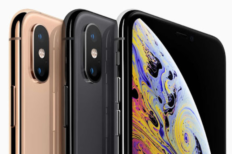 iPhone XS màu vàng đồng với thiết kế cao cấp và viền kim loại sang trọng