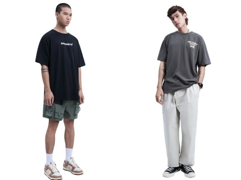 Áo thun nam họa tiết độc đáo mang phong cách hiphop trẻ trung