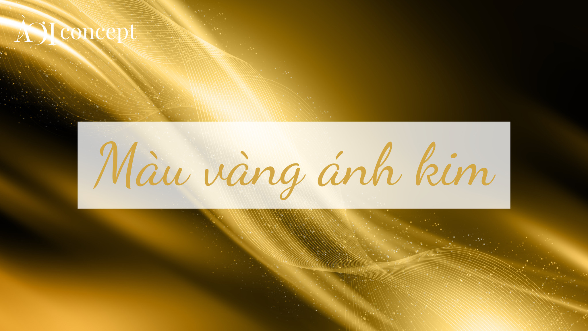 Sắc vàng ánh kim lấp lánh với hiệu ứng kim loại nổi bật