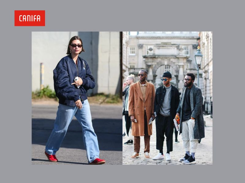 Một người mặc Normcore style thời kỳ đầu với trang phục có vẻ xuề xòa