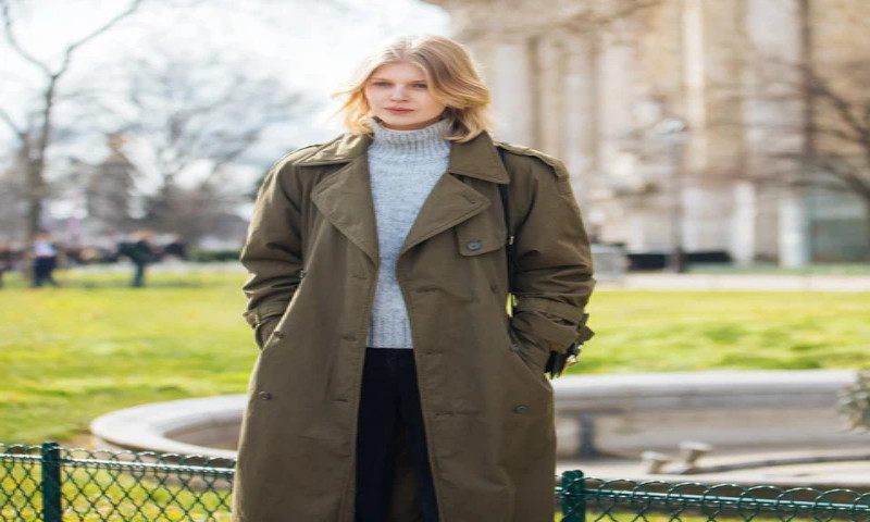 Phong cách thanh lịch khi mặc áo khoác trench coat dáng dài