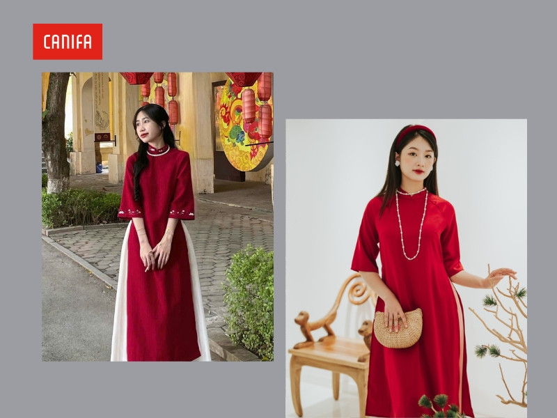 Thiết kế áo dài cách tân hiện đại, thanh lịch cho nữ diện Tết